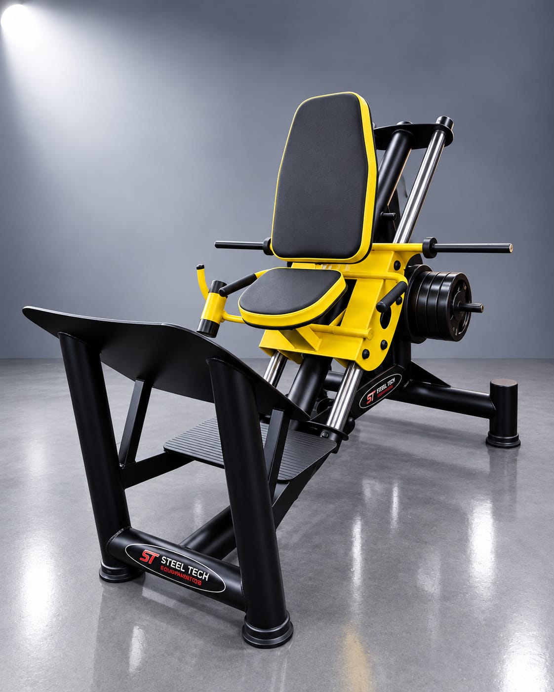 Hack Agachamento Sentado - equipamento de musculação Steel Tech